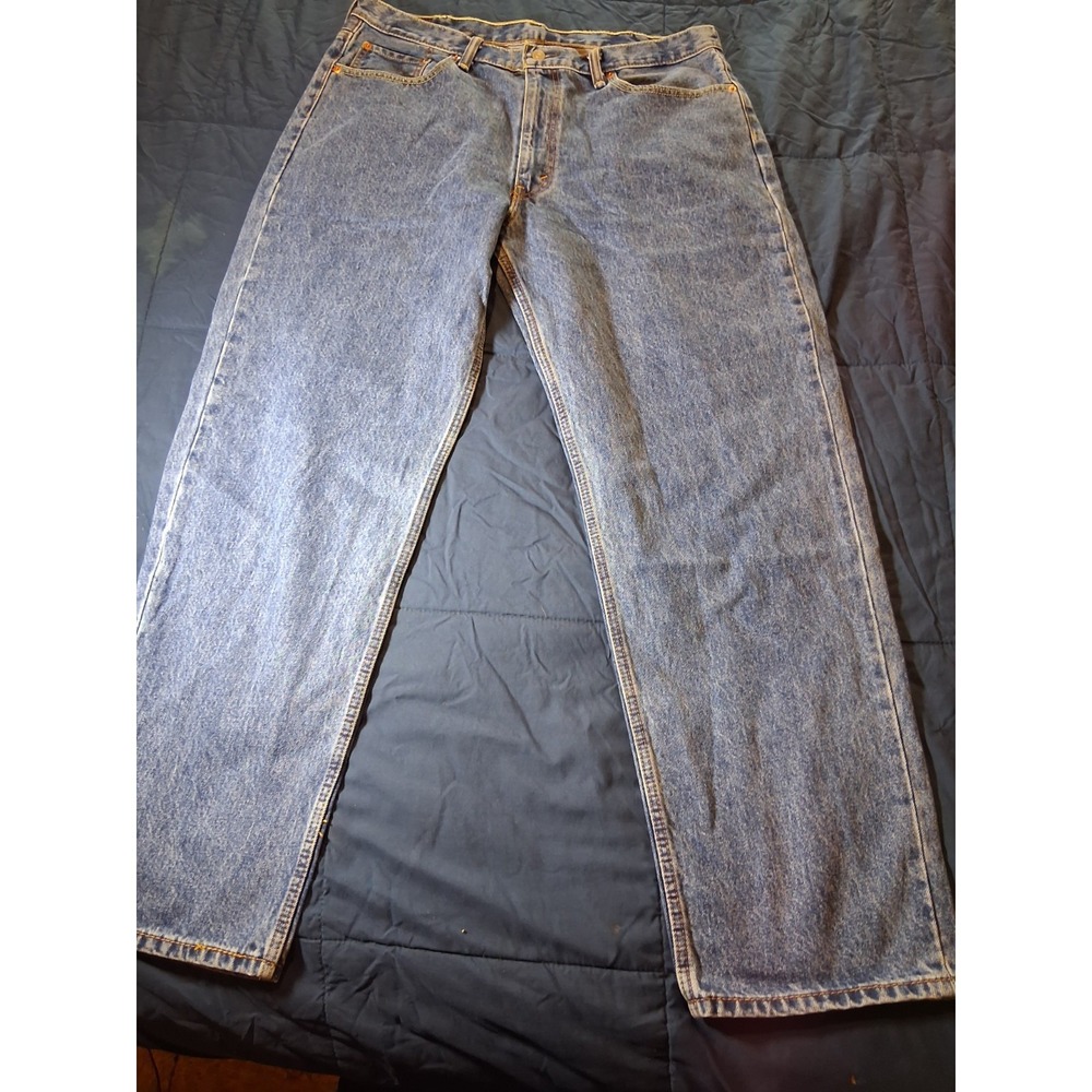 Levi's 550 Relaxed Fit Jeans Mens 38x32 Blue Denim Straight Leg Excellent‎